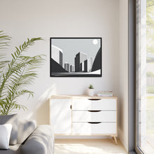 Load image into Gallery viewer, City Matte Canvas, Black Frame
