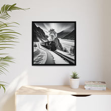 Load image into Gallery viewer, Train Matte Canvas, Black Frame
