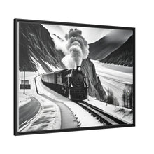 Load image into Gallery viewer, Train Matte Canvas, Black Frame
