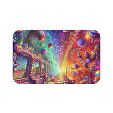 Load image into Gallery viewer, Colorful Whimsical Bath Mat
