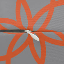 Load image into Gallery viewer, Grey/Orange Design Lumbar Pillow
