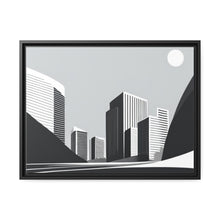 Load image into Gallery viewer, City Matte Canvas, Black Frame
