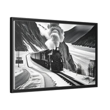 Load image into Gallery viewer, Train Matte Canvas, Black Frame
