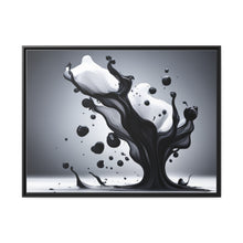 Load image into Gallery viewer, Black/White Matte Canvas, Black Frame
