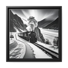 Load image into Gallery viewer, Train Matte Canvas, Black Frame
