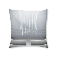 Load image into Gallery viewer, Grey Design Tufted Floor Pillow, Square
