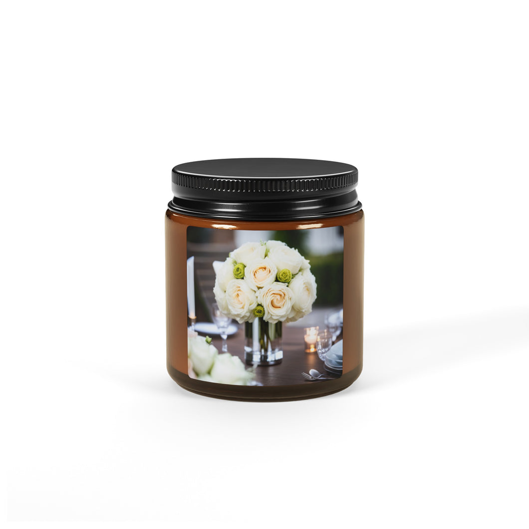 Scented Soy Candle (Multi-Size, Amber Jar)