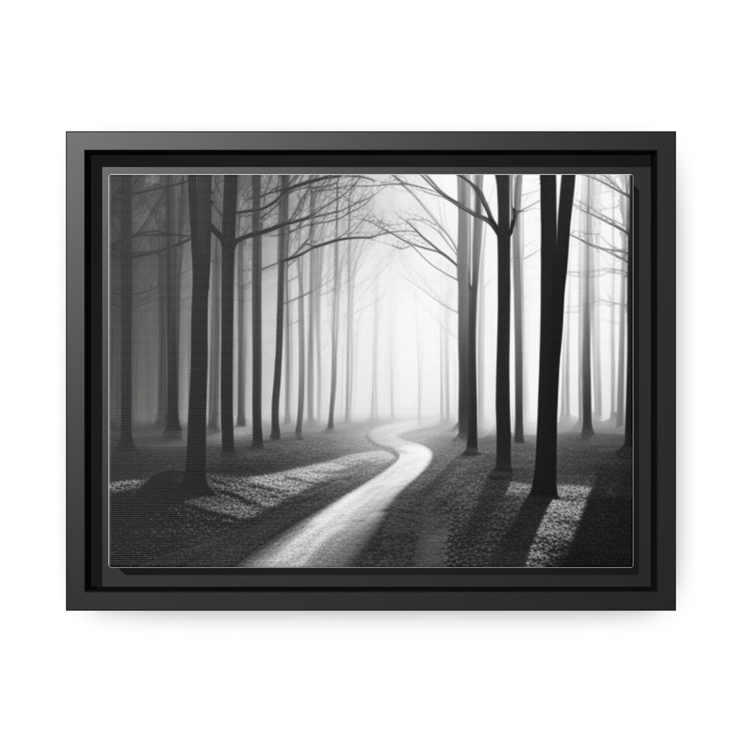 The Dark Path Canvas, Black Frame