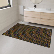 Load image into Gallery viewer, Black/Gold Heavy Duty Floor Mat
