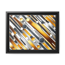 Load image into Gallery viewer, Gold/Silver Unique Matte Canvas, Black Frame
