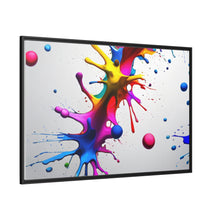 Load image into Gallery viewer, Unique Colorful Art Matte Canvas, Black Frame
