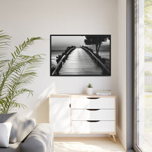 Load image into Gallery viewer, Bridge Matte Canvas, Black Frame
