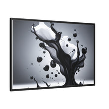 Load image into Gallery viewer, Black/White Matte Canvas, Black Frame
