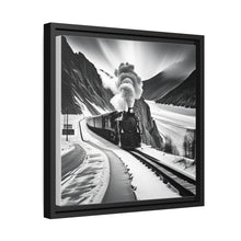 Load image into Gallery viewer, Train Matte Canvas, Black Frame
