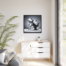 Load image into Gallery viewer, Black/White Matte Canvas, Black Frame
