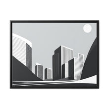 Load image into Gallery viewer, City Matte Canvas, Black Frame
