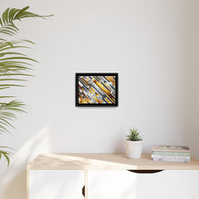 Load image into Gallery viewer, Gold/Silver Unique Matte Canvas, Black Frame
