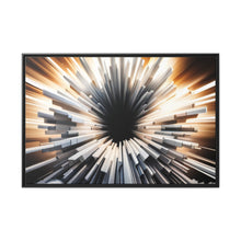 Load image into Gallery viewer, Unique Matte Canvas In Black Frame
