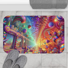 Load image into Gallery viewer, Colorful Whimsical Bath Mat
