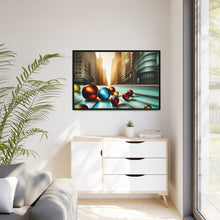 Load image into Gallery viewer, Marbles Matte Canvas, Black Frame
