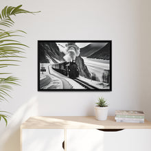 Load image into Gallery viewer, Train Matte Canvas, Black Frame
