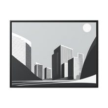 Load image into Gallery viewer, City Matte Canvas, Black Frame
