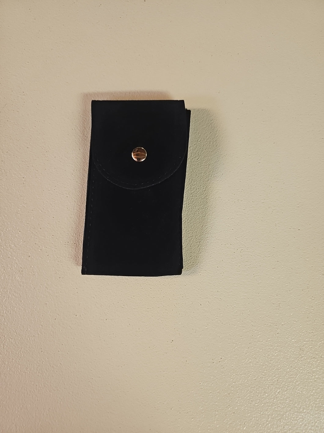 Suede leather watch pouch